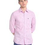 Arvind Vertical Stripe Cotton Summer Shirt
