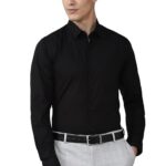 Peter England Men's Cotton Solid Slim Fit Shirt