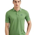 Peter England Men's Solid Regular Fit Polo Shirt