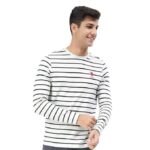 U.S. POLO ASSN. Men's Comfort Fit Stripe Cotton I689 Regular Fit T-Shirt